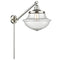 Oxford Swing Arm shown in the Brushed Satin Nickel finish with a Seedy shade