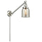 Bell Swing Arm shown in the Brushed Satin Nickel finish with a Silver Plated Mercury shade