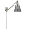 Cone Swing Arm shown in the Brushed Satin Nickel finish with a Plated Smoke shade