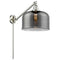 Bell Swing Arm shown in the Brushed Satin Nickel finish with a Plated Smoke shade