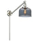 Bell Swing Arm shown in the Brushed Satin Nickel finish with a Plated Smoke shade