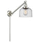 Bell Swing Arm shown in the Brushed Satin Nickel finish with a Seedy shade