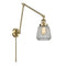 Chatham Swing Arm shown in the Antique Brass finish with a Clear shade