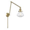 Olean Swing Arm shown in the Antique Brass finish with a Clear shade
