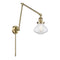 Olean Swing Arm shown in the Antique Brass finish with a Seedy shade
