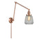 Chatham Swing Arm shown in the Antique Copper finish with a Clear shade