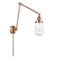 Dover Swing Arm shown in the Antique Copper finish with a Clear shade