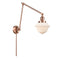 Oxford Swing Arm shown in the Antique Copper finish with a Matte White shade