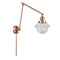 Oxford Swing Arm shown in the Antique Copper finish with a Seedy shade