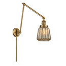 Chatham Swing Arm shown in the Brushed Brass finish with a Mercury shade