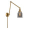 Bell Swing Arm shown in the Brushed Brass finish with a Plated Smoke shade