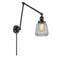 Chatham Swing Arm shown in the Matte Black finish with a Clear shade