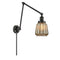 Chatham Swing Arm shown in the Matte Black finish with a Mercury shade
