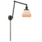 Fulton Swing Arm shown in the Oil Rubbed Bronze finish with a Matte White shade