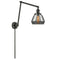 Fulton Swing Arm shown in the Oil Rubbed Bronze finish with a Plated Smoke shade