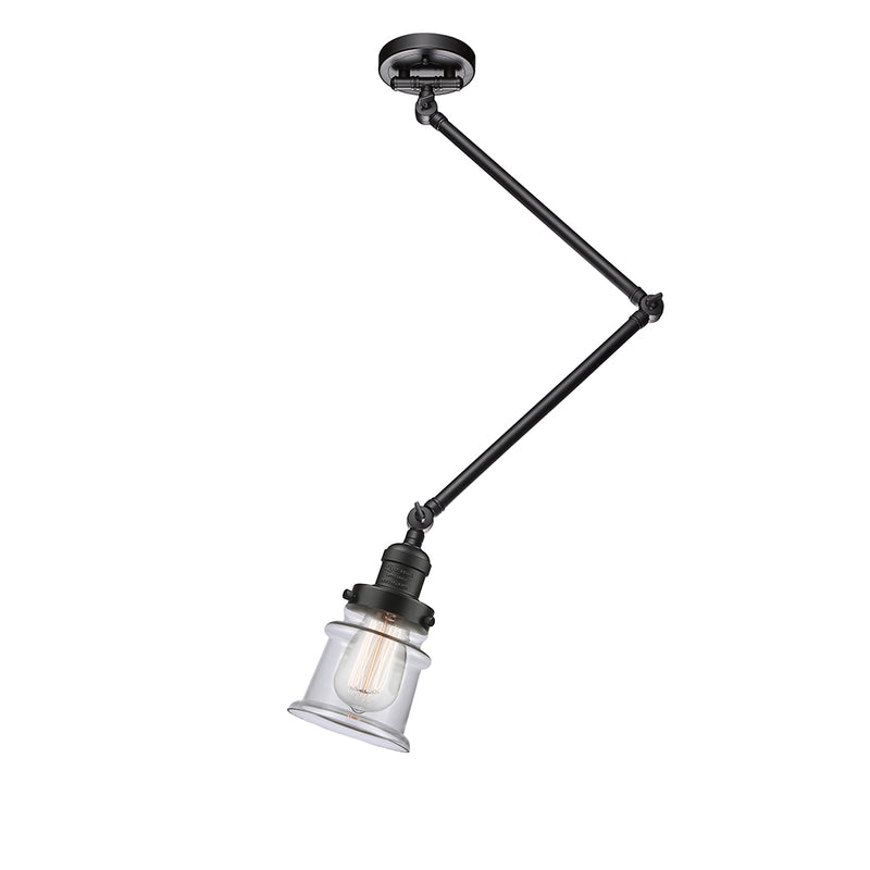 Innovations Lighting Canton 1 Light 8" Swing Arm With Switch 238-OB-G182S