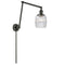 Colton Swing Arm shown in the Oil Rubbed Bronze finish with a Clear Halophane shade