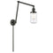 Dover Swing Arm shown in the Oil Rubbed Bronze finish with a Clear shade