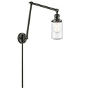 Dover Swing Arm shown in the Oil Rubbed Bronze finish with a Seedy shade