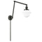 Oxford Swing Arm shown in the Oil Rubbed Bronze finish with a Matte White shade