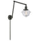Oxford Swing Arm shown in the Oil Rubbed Bronze finish with a Clear shade