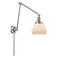 Fulton Swing Arm shown in the Polished Chrome finish with a Matte White shade