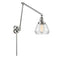 Fulton Swing Arm shown in the Polished Chrome finish with a Clear shade