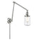 Dover Swing Arm shown in the Polished Chrome finish with a Clear shade