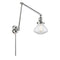 Olean Swing Arm shown in the Polished Chrome finish with a Clear shade