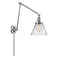 Cone Swing Arm shown in the Polished Chrome finish with a Clear shade