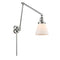 Cone Swing Arm shown in the Polished Chrome finish with a Matte White shade