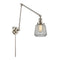 Chatham Swing Arm shown in the Polished Nickel finish with a Clear shade
