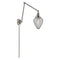 Geneseo Swing Arm shown in the Brushed Satin Nickel finish with a Clear Crackled shade