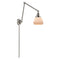 Fulton Swing Arm shown in the Brushed Satin Nickel finish with a Matte White shade