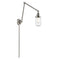 Dover Swing Arm shown in the Brushed Satin Nickel finish with a Seedy shade