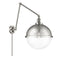 Hampden Swing Arm shown in the Brushed Satin Nickel finish with a Clear shade