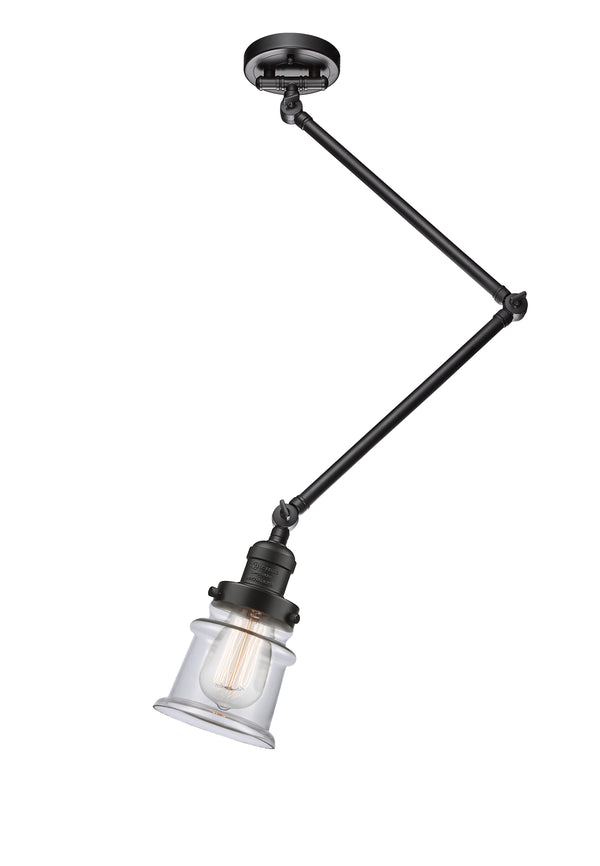 Innovations Lighting Canton 1 Light 14" Flush Mount With Switch 238C-OB-G182S-LED