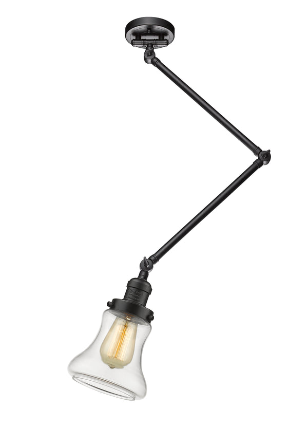 Innovations Lighting Bellmont 1 Light 14" Flush Mount With Switch 238C-OB-G192-LED