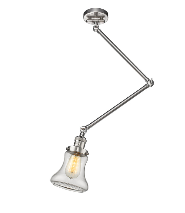 Innovations Lighting Bellmont 1 Light 14" Flush Mount With Switch 238C-SN-G192-LED
