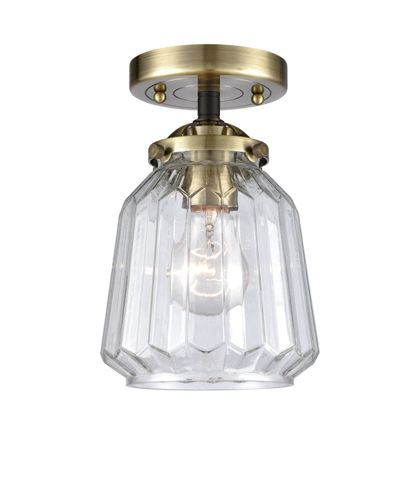 Innovations Lighting Chatham 1 Light Semi-Flush Mount Part Of The Nouveau Collection 284-1C-BAB-G142-LED