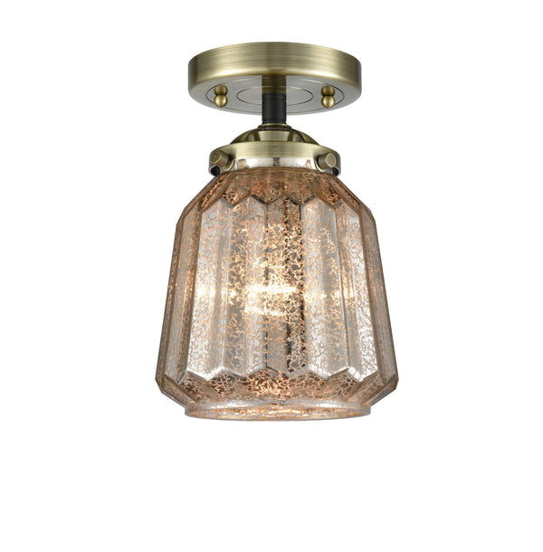 Innovations Lighting Chatham 1 Light Semi-Flush Mount Part Of The Nouveau Collection 284-1C-BAB-G146-LED