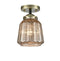 Innovations Lighting Chatham 1 Light Semi-Flush Mount Part Of The Nouveau Collection 284-1C-BAB-G146-LED