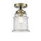 Innovations Lighting Canton 1 Light Semi-Flush Mount Part Of The Nouveau Collection 284-1C-BAB-G184-LED