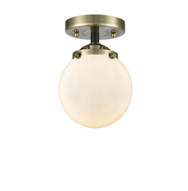 Innovations Lighting Beacon 1 Light 6" Semi-Flush Mount 284-1C-BAB-G201-6-LED