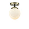 Innovations Lighting Beacon 1 Light 6" Semi-Flush Mount 284-1C-BAB-G201-6-LED