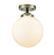 Innovations Lighting Beacon 1 Light 8" Semi-Flush Mount 284-1C-BAB-G201-8-LED