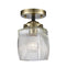 Innovations Lighting Colton 1 Light Semi-Flush Mount Part Of The Nouveau Collection 284-1C-BAB-G302-LED