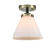 Innovations Lighting Large Cone 1 Light Semi-Flush Mount Part Of The Nouveau Collection 284-1C-BAB-G41-LED
