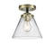 Innovations Lighting Large Cone 1 Light Semi-Flush Mount Part Of The Nouveau Collection 284-1C-BAB-G42
