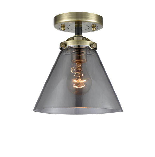 Innovations Lighting Large Cone 1 Light Semi-Flush Mount Part Of The Nouveau Collection 284-1C-BAB-G43-LED